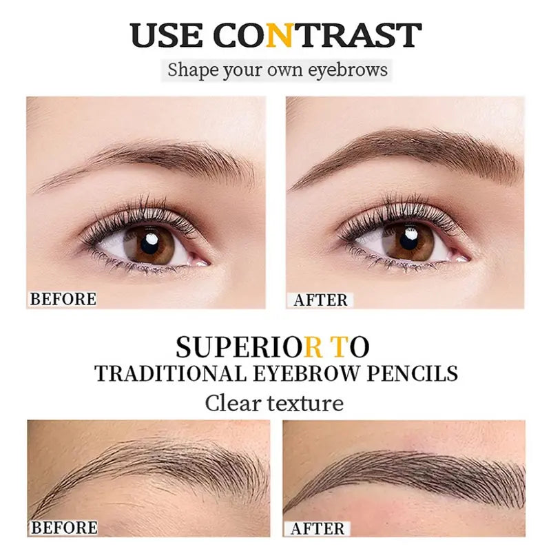 Dobbeltsidet øjenbrynsudtrækkelig blyant 