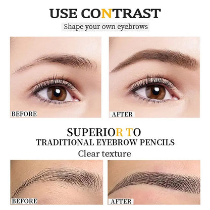 Dobbeltsidet øjenbrynsudtrækkelig blyant 